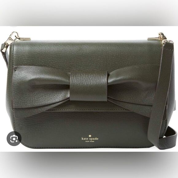 Kate Spade New York OLIVE DRIVE HETTY BOW CROSSBODY in Loden - Picture 1 of 13